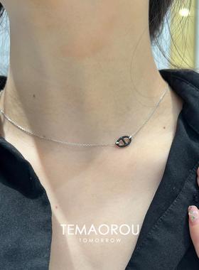 S925银猪鼻子项链简约高级感气质