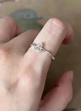 清冷感碎冰冰葫芦戒指女小众设计