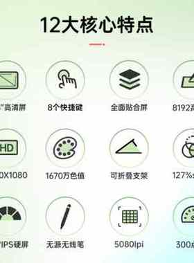 BOSTO BT-12HD数位屏全贴合手绘屏手写板绘画板手写屏液晶手绘板