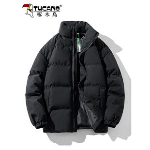 啄木鸟加厚羽绒服男士潮牌2025新款冬季男款棉袄棉服男女外套休闲