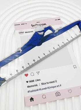 严选咒术回战周边创意五条悟直尺小学生高颜值绘图工具二次元尺子