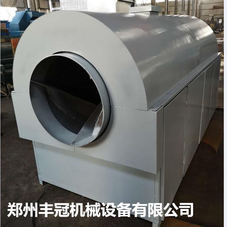 厂热销不锈钢气加热滚筒炒麻药机 滚筒炒锅 感电磁应FSK家亚籽炒