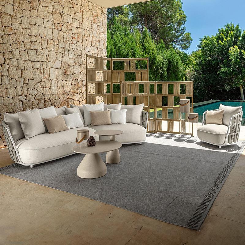 跨境定制户编外477沙发组庭院防防晒室外藤水沙发合别墅花园户外