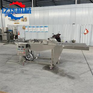 油紫叶苏叶上浆机 天妇罗桑挂浆YH-200设备 香酥翠叶上浆炸生产线