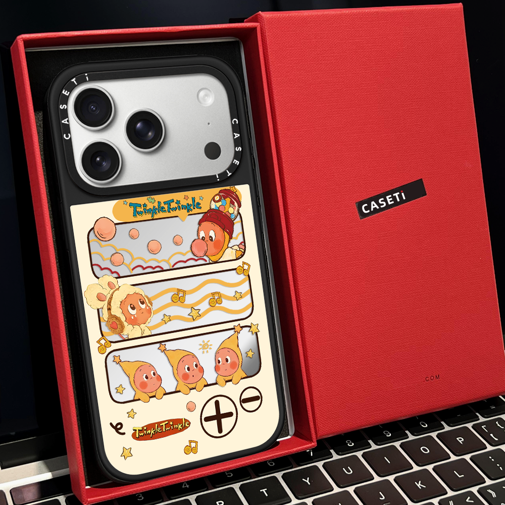 CASE联名星星人播放器拼贴片磁吸MagSafe适用苹果17/16proMax手机壳iPhone15防摔16pro保护套13/14p镜面17Air