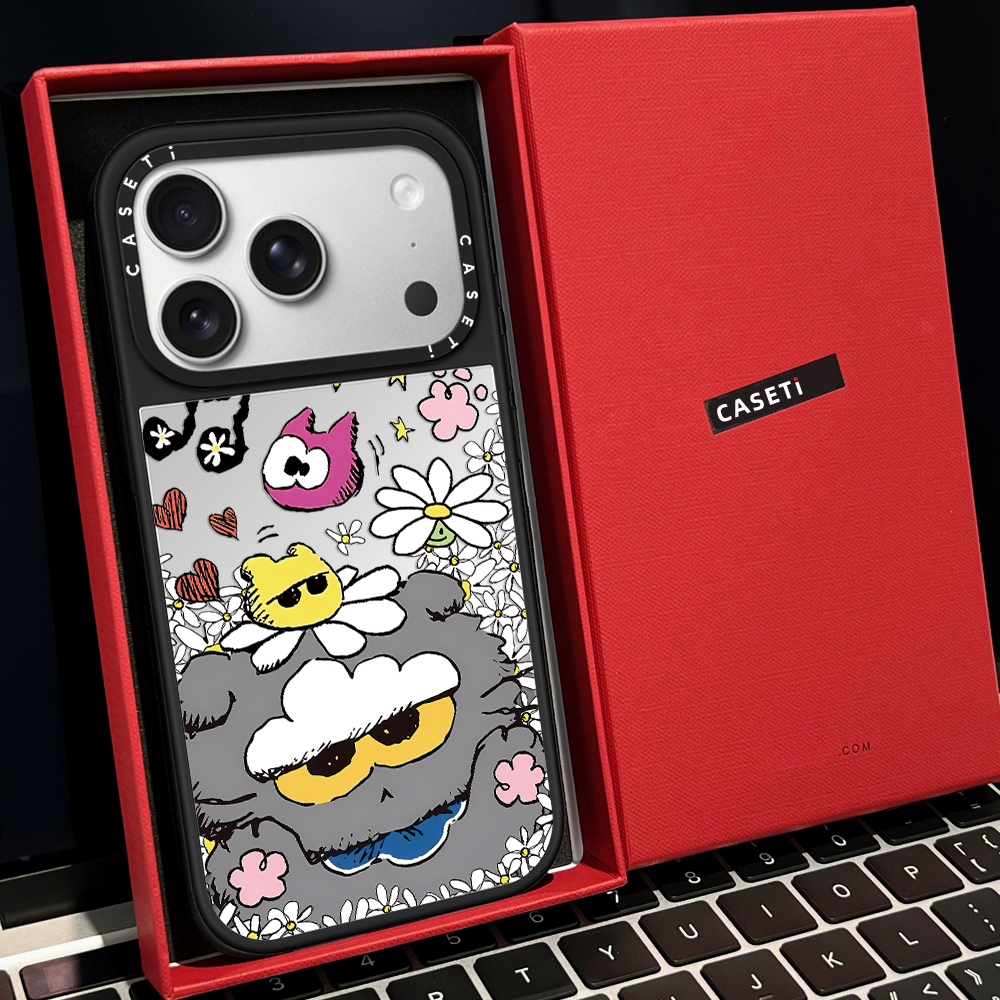 CASTY小灰猫咪雏菊睡觉花丛磁吸MagSafe适用苹果17/1