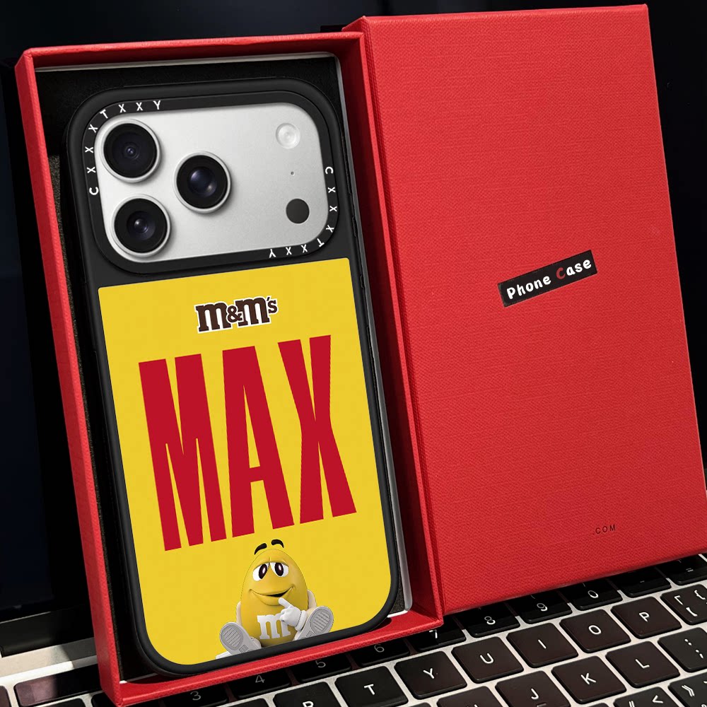 C家彩虹糖果巧克力M豆M&M'S字母磁吸MagSafe适用苹果17/18proMax手机壳iPhone15防摔16pro保护套13/14p镜面17
