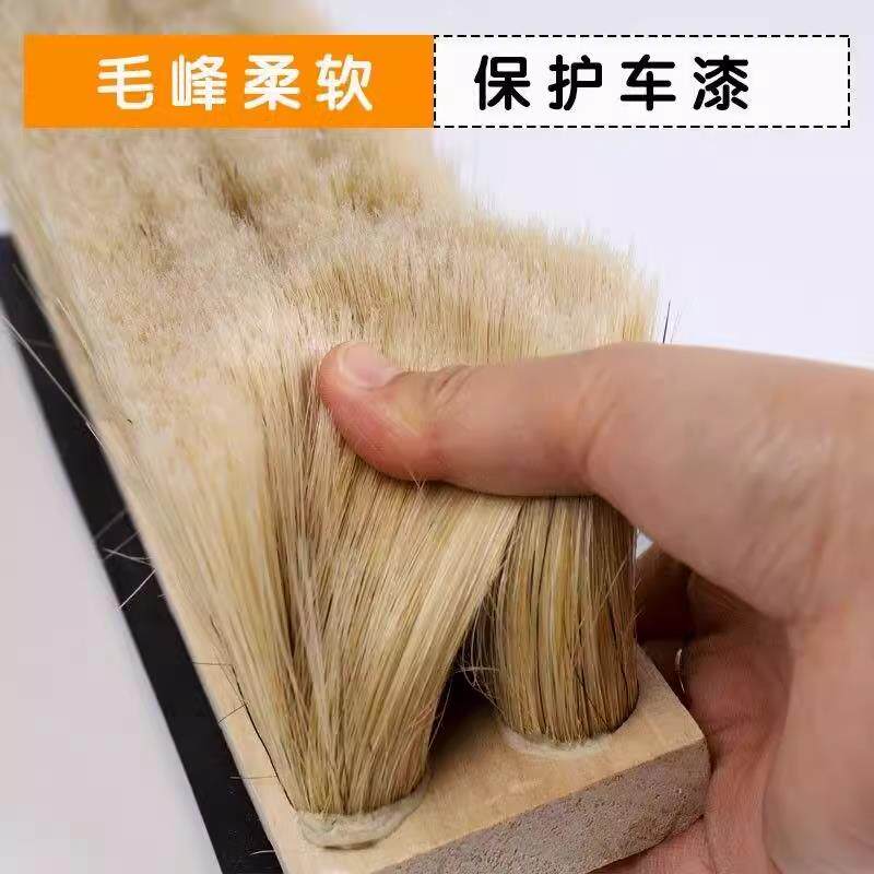 猪毛毛刷猪鬃毛洗车扫灰烧烤刷子专用不掉毛胶水油漆毛刷子工业用