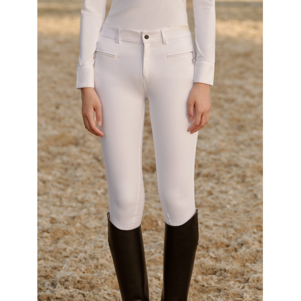 爱跃马女士全胶耐磨高弹弧形马裤