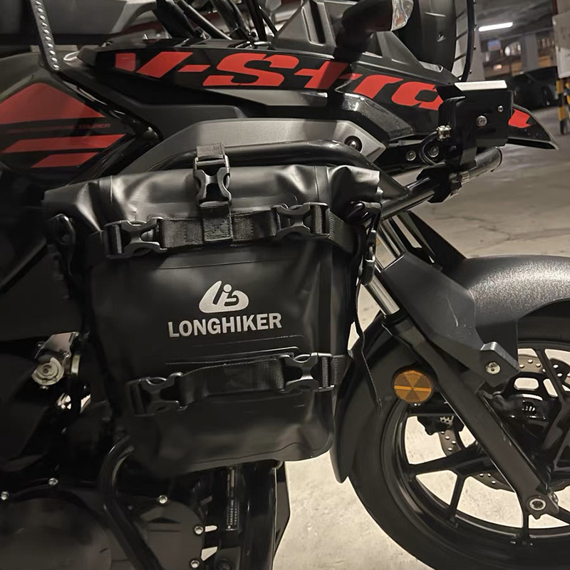 适用凯越525X 500X改装边包快拆摩旅收纳包 摩托车通用防水护杠包