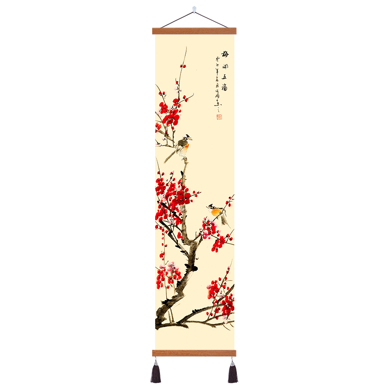 梅兰竹菊客厅装饰挂画