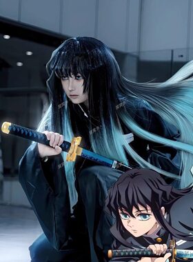 时透无一郎cos服鬼灭之刃无限城篇剧场版cosplay二次元套装鞋道具