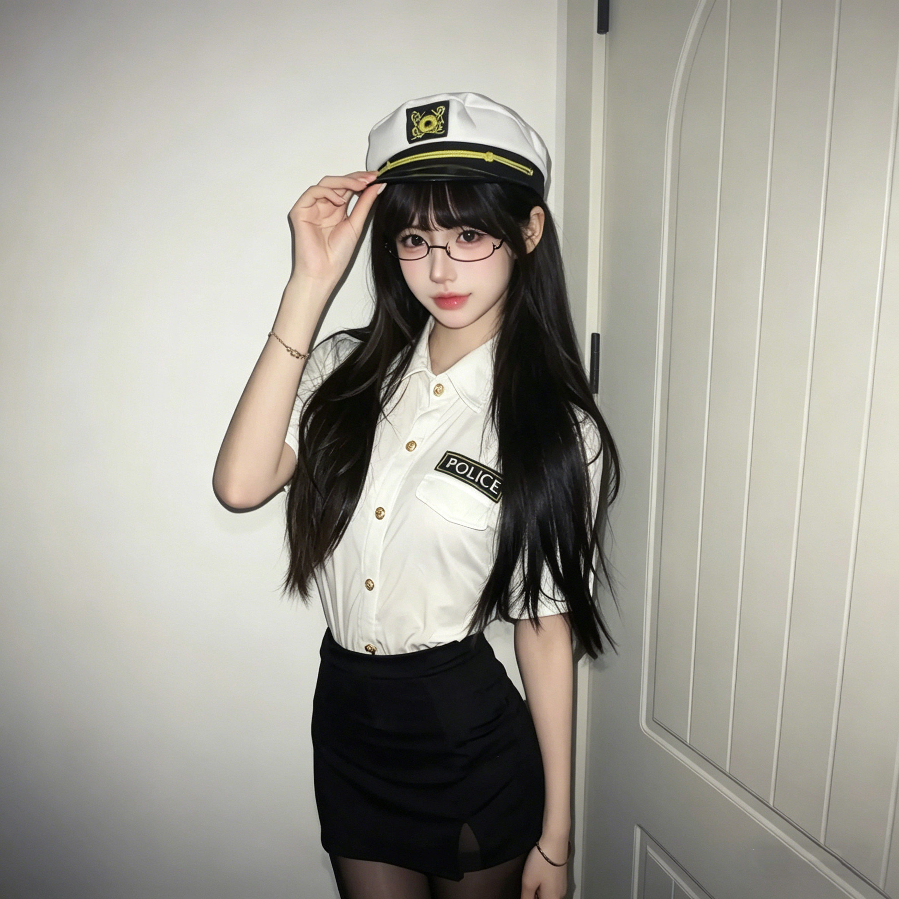 少女暴君！万圣节女警cos衣服纯欲空姐角色扮演套装高颜值制服