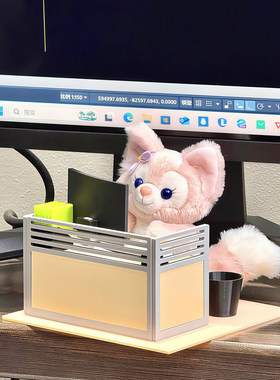 3D打印桌面摆件mini工位牛马桌bjd电脑桌微缩迷你工作桌娃娃道具