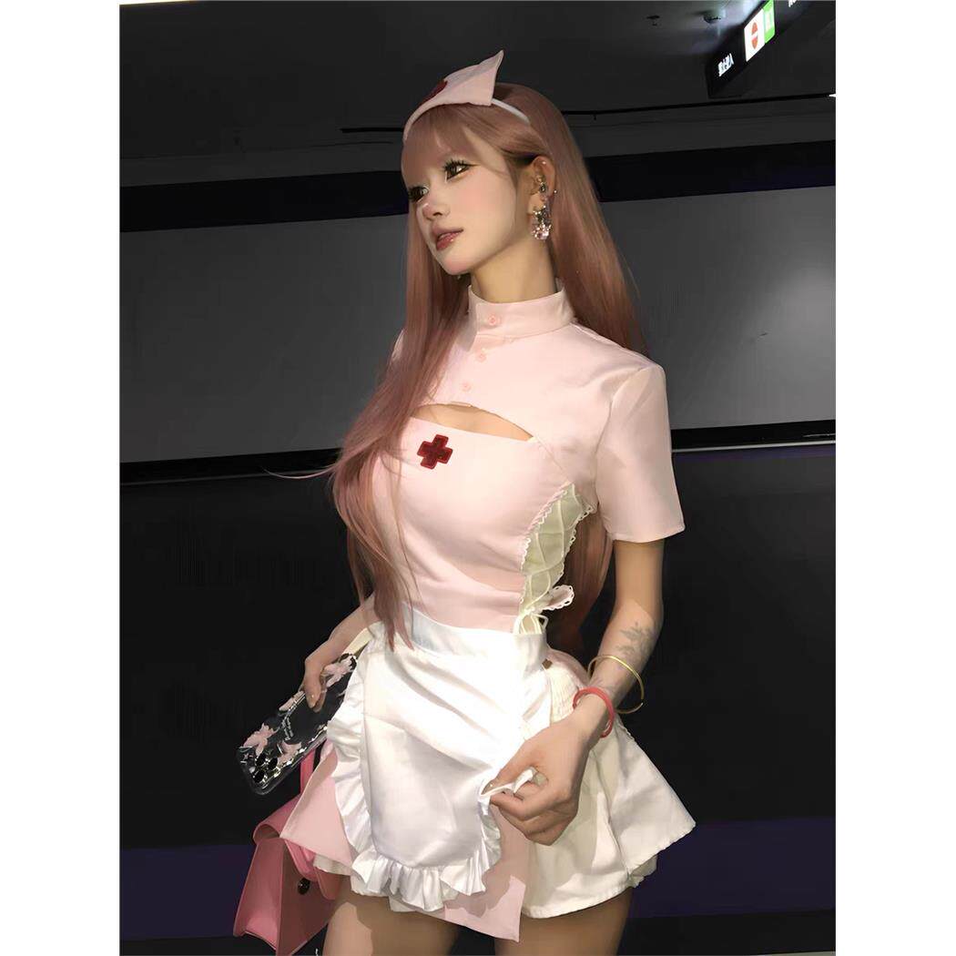 甜心猎手*性感护士装cos万圣节服装女连衣裙纯欲制服套装万圣穿搭