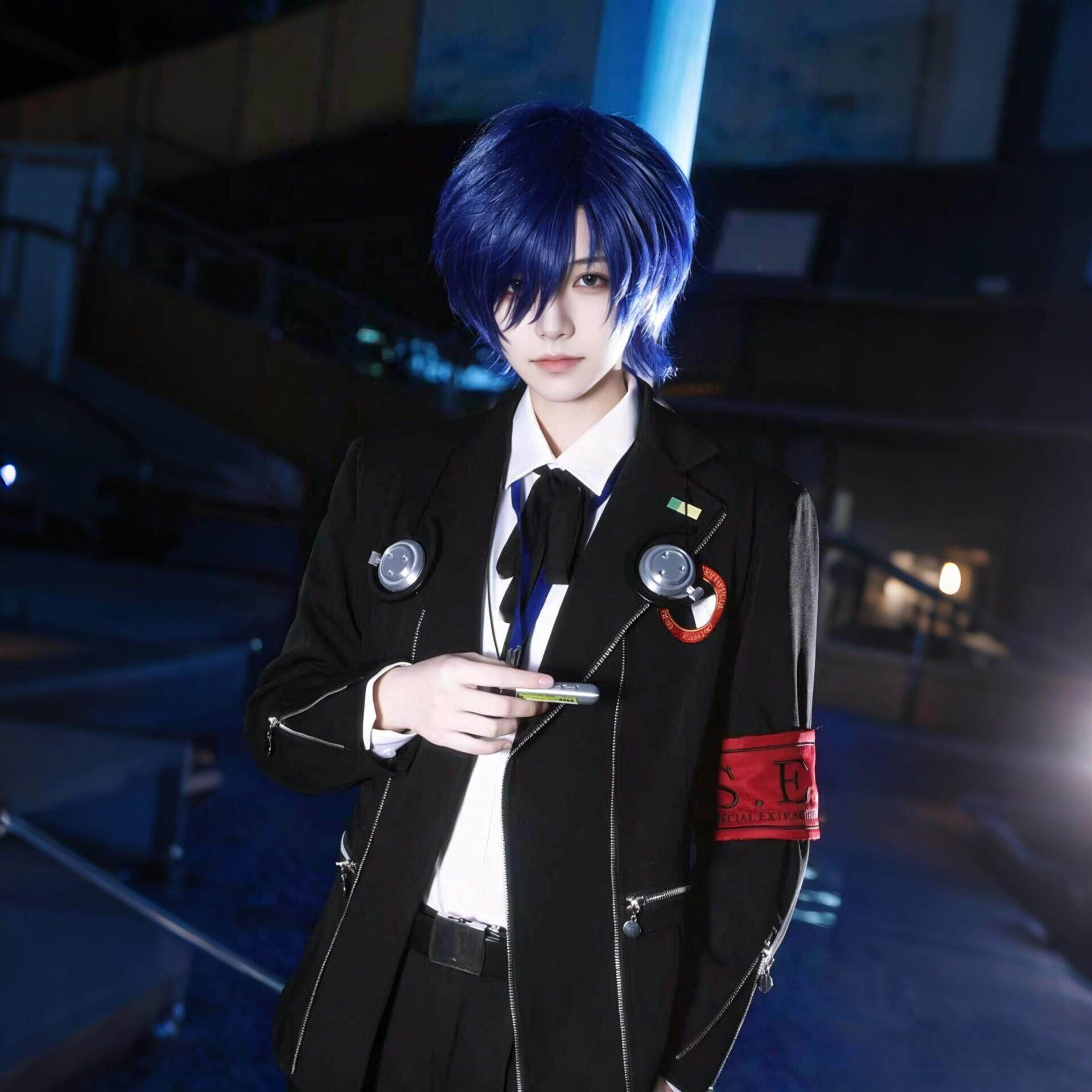 女神异闻录3埃癸斯 结城理COS服装月光馆学院制服cosplay校服
