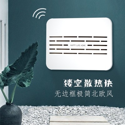 弱电箱装饰画多媒体集线箱光纤入户信息盒网络线盖板百叶配电遮挡