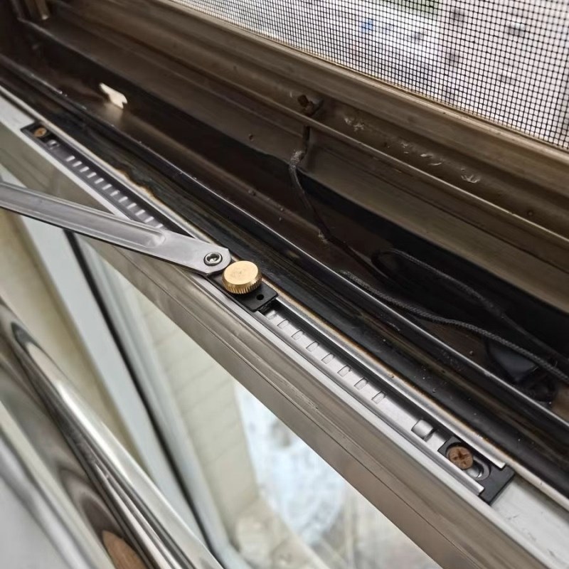 伸缩外开支架窗户不锈钢塑钢窗固定平开限位器撑杆门窗断桥铝风撑