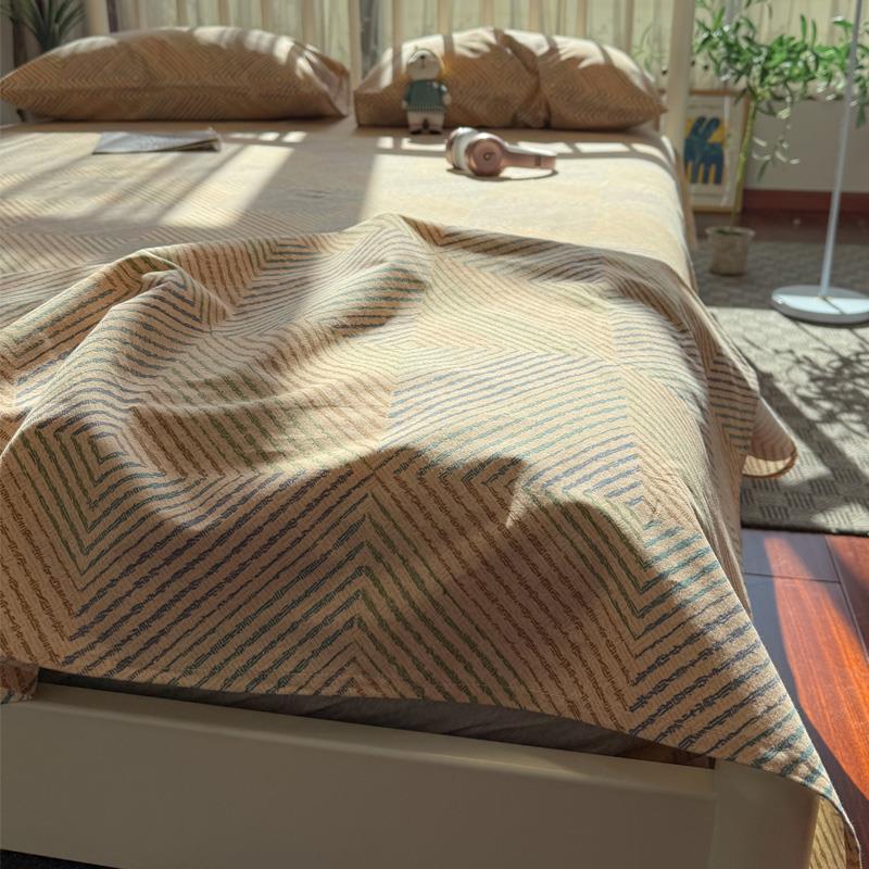 纯色简约加厚全棉磨毛床单冬季单品 ins秋冬保暖加厚家用床单单件