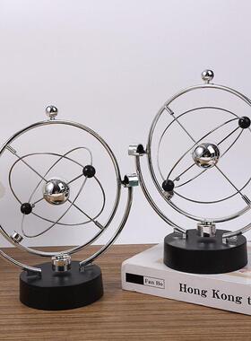 天体永动仪永动机不停旋转的装饰物创意平衡会动摇摆摆件桌面动态