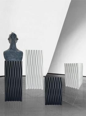 现代简约网红摆件增高底座客厅样板房创意雕塑展示台软装饰品摆台