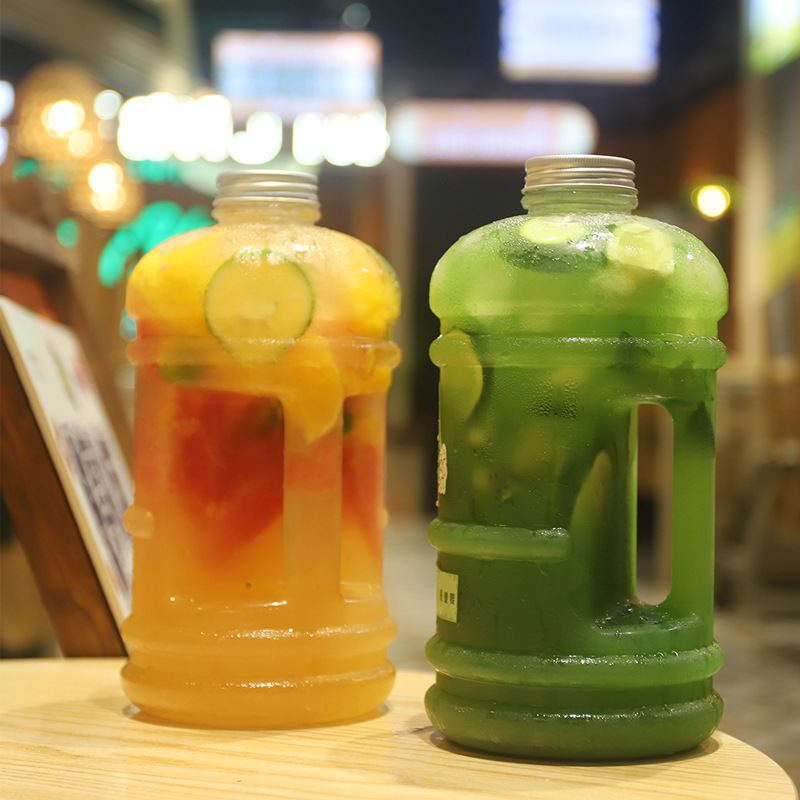 2.2L奶茶桶大容量饮料果汁瓶PETE