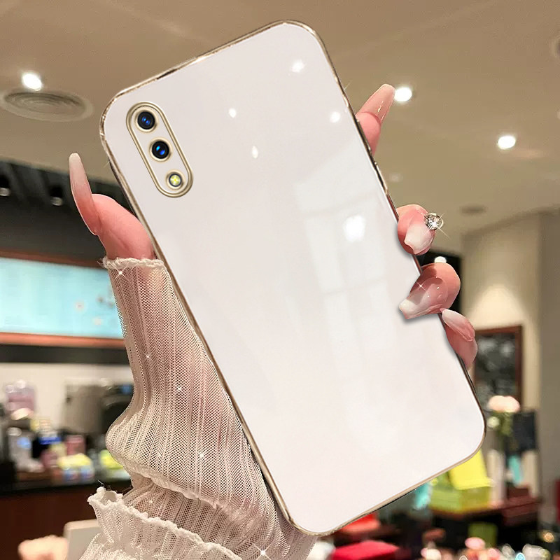 适用于vivox21后置指纹手机壳vovox21屏幕版网红电镀vivix21a纯色维沃