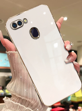 适用于oppor17手机壳ooppr17pro网红电镀opr15纯色0pp0r15x新款r15梦境版潮牌男女款全包防摔情侣硅胶保护套