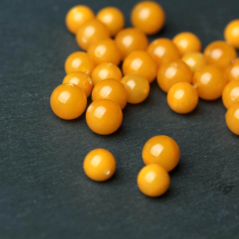 2026天然老蜜蜡单珠老蜡圆珠鸡油黄散珠单颗琥珀配珠手串饼子腰珠