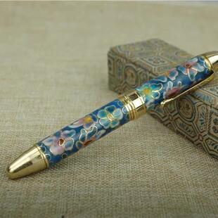 2026八十年代出口创汇景泰蓝掐丝珐琅库存老货老板笔圆珠笔工艺品