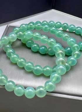 2026天然绿色糖心玛瑙手炼女本命年龙年手炼秋冬闺蜜时尚水晶饰品