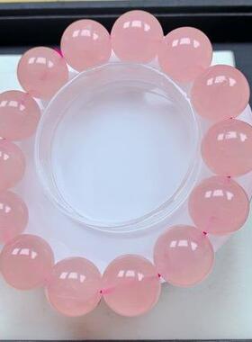 2026天然16m果冻西柚马粉手链女马达加斯粉晶芙蓉石DIY手工手串招