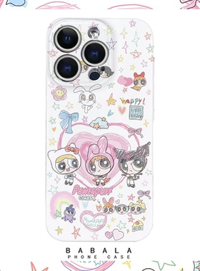 欧美卡通彩绘飞天女警菲林二合一手机壳适用苹果17nova14华为p70mate60小米15opporen14ovivo荣耀300iPhone16