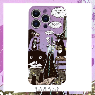 油画认真做实验的猫猫菲林二合一手机壳适用苹果17nova14华为p70mate60小米15opporen14ovivo荣耀300iPhone16