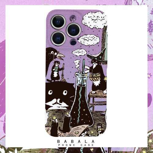 油画认真做实验的猫猫菲林二合一手机壳适用苹果17nova14华为p70mate60小米15opporen14ovivo荣耀300iPhone16