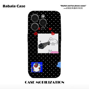 个性y2k站住举起手来菲林二合一手机壳适用苹果17nova14华为p70mate60小米15opporeno14vivo荣耀300iPhone16