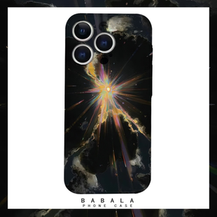 创意夜空中穿越云层光菲林二合一手机壳适用苹果17nova14华为p70mate60小米15opporen14ovivo荣耀300iPhone16