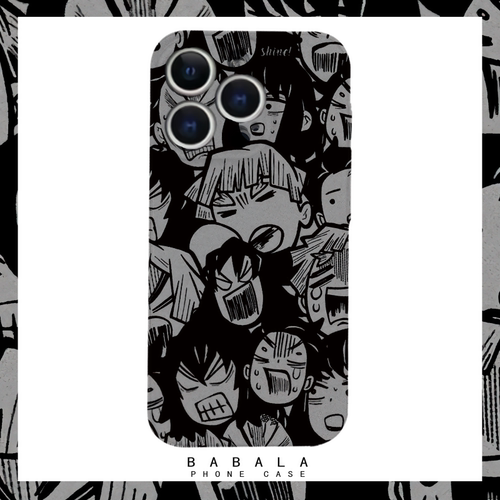 搞怪卡通鬼灭之刃个性酷菲林二合一手机壳适用苹果17nova14华为p70mate60小米15reno14vivo荣耀300iPhone16