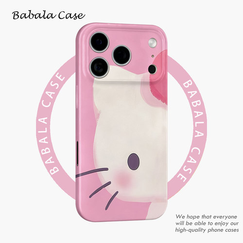 可爱少女风日本猫猫菲林二合一手机壳适用苹果17nova14华为p70mate60小米15opporeno14vivo荣耀300iPhone16