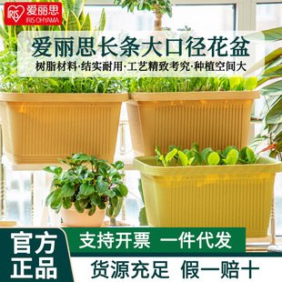 爱丽思IRIS长方形蔬菜种植盆大号长条盆爱丽丝家庭阳台种菜盆