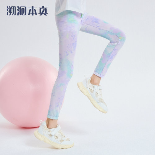 女童运动裤速干儿童瑜伽裤2025夏季新款薄款透气亲子网球裤