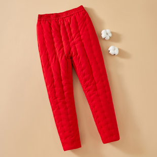 棉内胆妈妈保暖裤 女士加厚保暖高腰长裤 子 冬装 成人手工纯棉花棉裤
