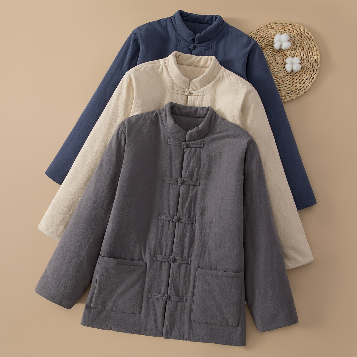 男士居家防寒保暖棉服棉外套