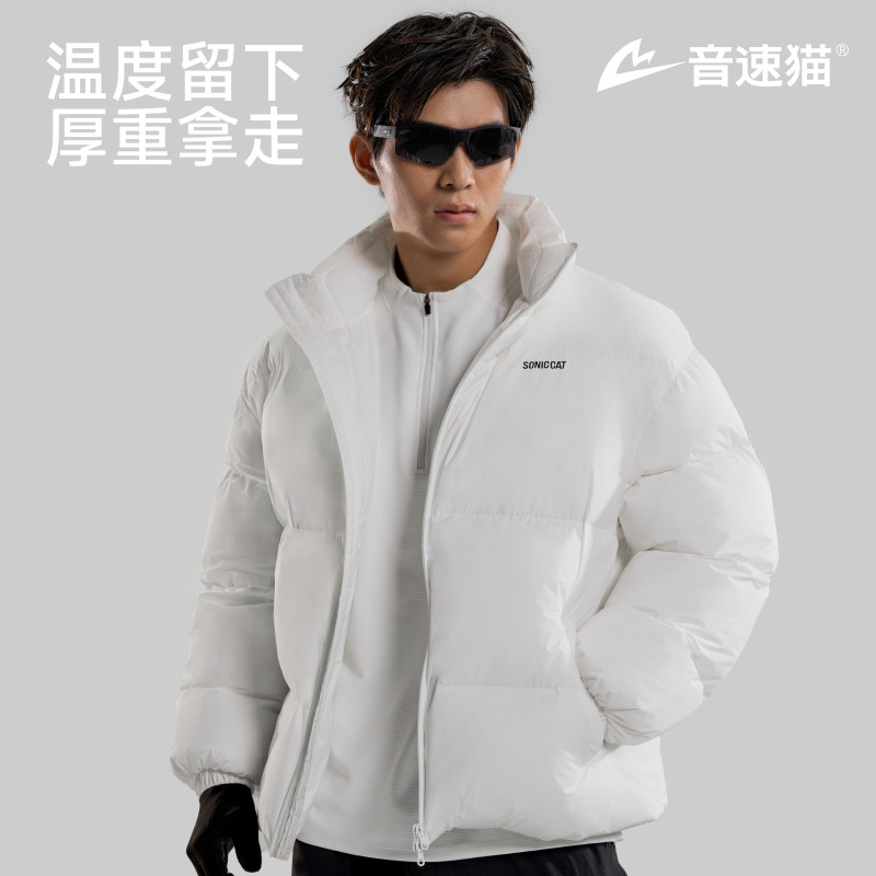 音速猫运动棉服男女秋冬户外训练防风保暖棉衣跑步外套防水面包服
