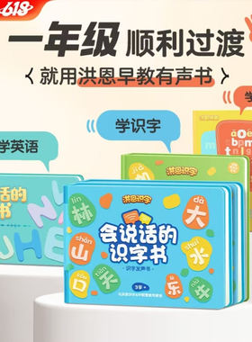 洪恩识字配套点读会说话识字书