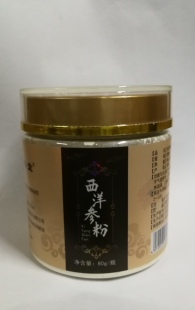 西洋参粉80g长白山纯花旗参超微粉细粉克片茶人参粉