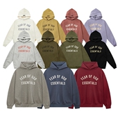 FOG复线 ESSENTIALS字母印花男女宽松OS连帽卫衣秋冬加绒帽衫 外套