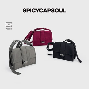 【纨绔书生/小号】SpicyCapSoul原创百搭尼龙硬壳小相机单肩斜挎