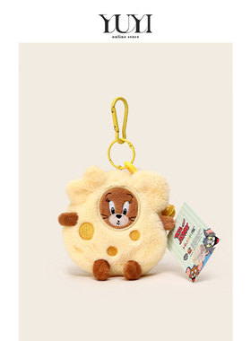 YUYI正版联名猫和老鼠奶酪杰瑞零钱包汤姆猫耳机包挂件可爱收纳包