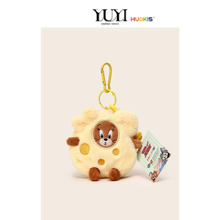 YUYI正版联名猫和老鼠奶酪杰瑞零钱包汤姆猫耳机包挂件可爱收纳包